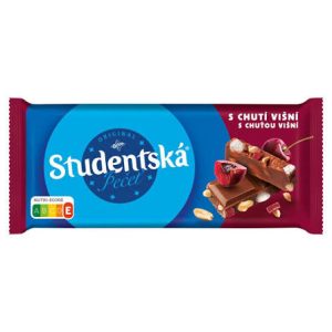 ČOKOLÁDA ŠTUDENTSKÁ PEČAŤ MLIEČNA S VIŠŇAMI 170g